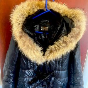 Mackage down parka with fur trim.